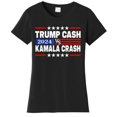 Trump Cash Vs Kamala Crash Women's T-Shirt