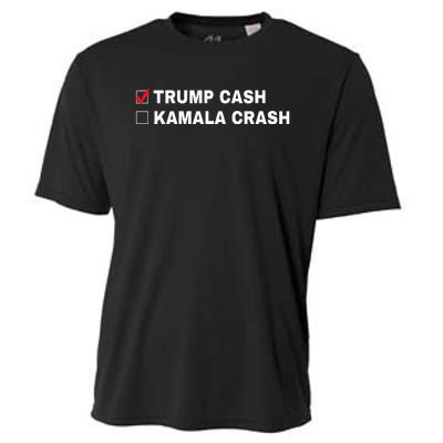 Trump Cash Vs Kamala Crash Funny Voting Humor Cooling Performance Crew T-Shirt