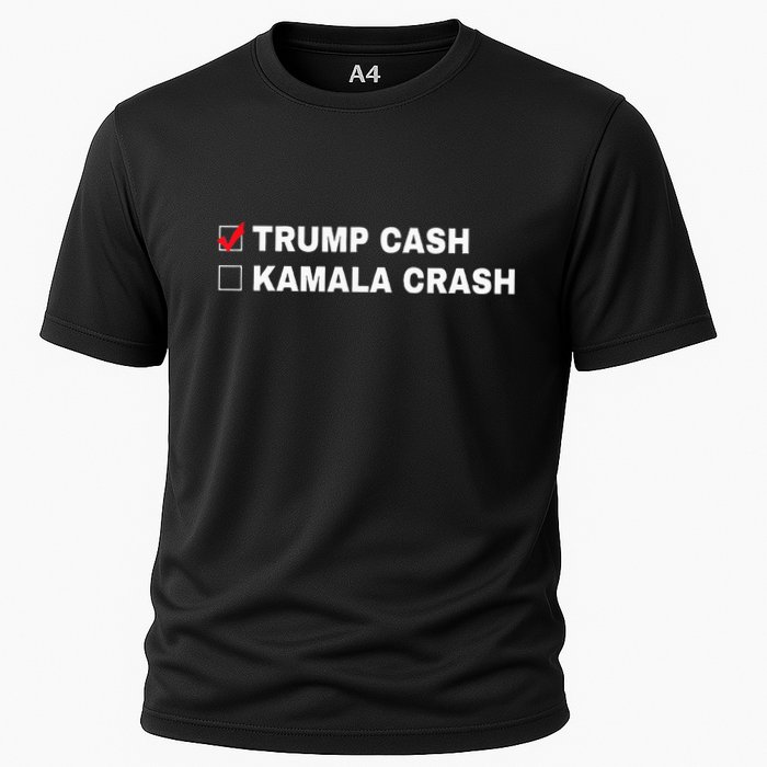 Trump Cash Vs Kamala Crash Funny Voting Humor Cooling Performance Crew T-Shirt