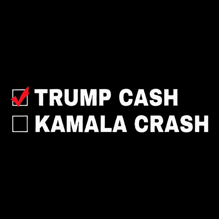 Trump Cash Vs Kamala Crash Funny Voting Humor Cooling Performance Crew T-Shirt