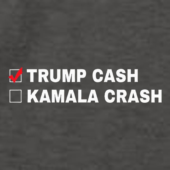 Trump Cash Vs Kamala Crash Funny Voting Humor Vector Backpack
