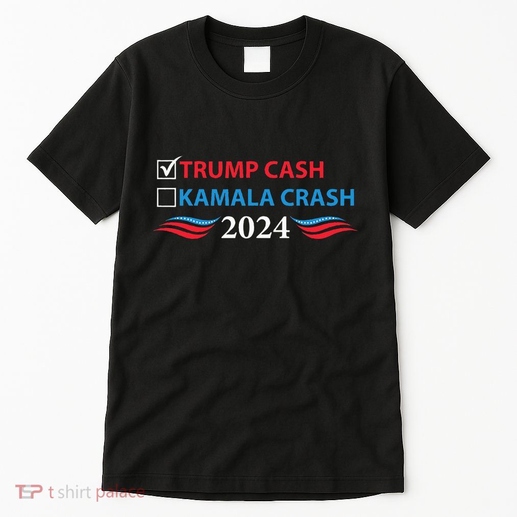 Trump Cash Vs Kamala Crash Tall T-Shirt