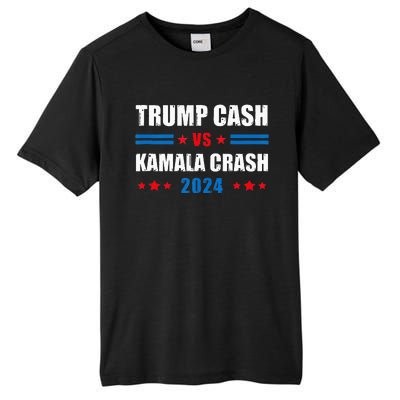 Trump Cash Vs Kamala Crash Tall Fusion ChromaSoft Performance T-Shirt