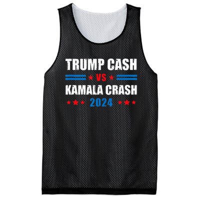 Trump Cash Vs Kamala Crash Mesh Reversible Basketball Jersey Tank