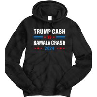 Trump Cash Vs Kamala Crash Tie Dye Hoodie