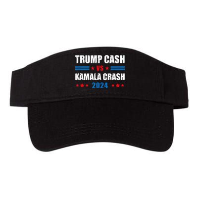 Trump Cash Vs Kamala Crash Valucap Bio-Washed Visor