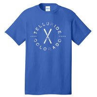 Telluride Co Vintage Graphic Skiing Great Gift Tall T-Shirt