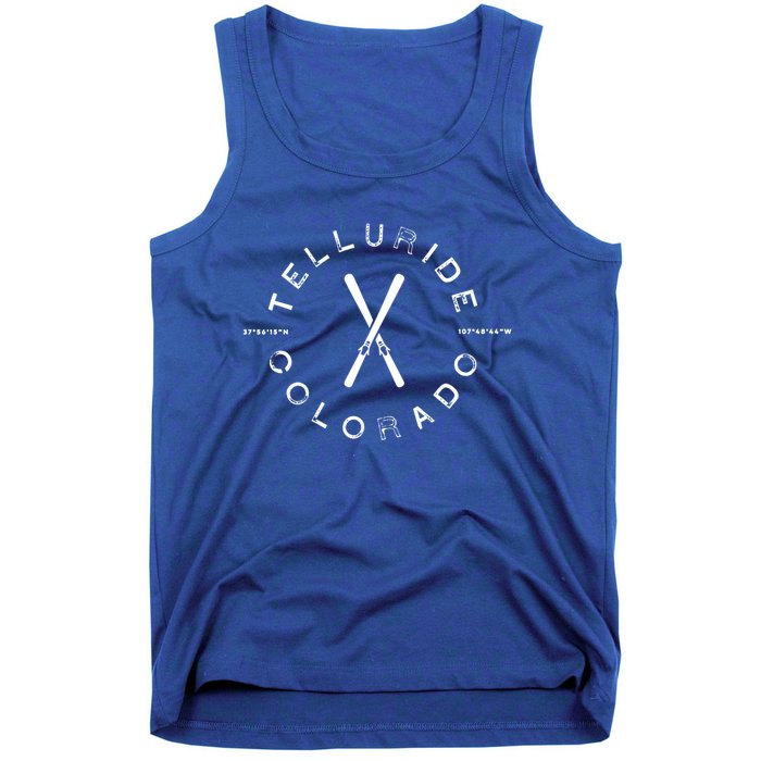 Telluride Co Vintage Graphic Skiing Great Gift Tank Top