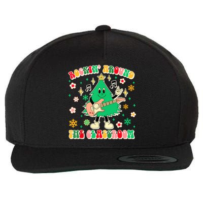 Teacher Christmas Vibes Rockin Around The Classroom Xmas Gift Wool Snapback Cap