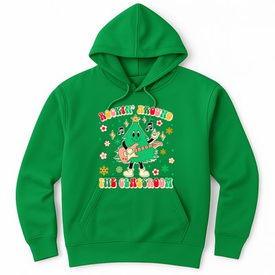 Teacher Christmas Vibes Rockin Around The Classroom Xmas Gift Hoodie