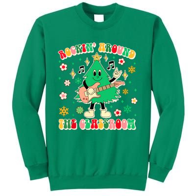 Teacher Christmas Vibes Rockin Around The Classroom Xmas Gift Sweatshirt