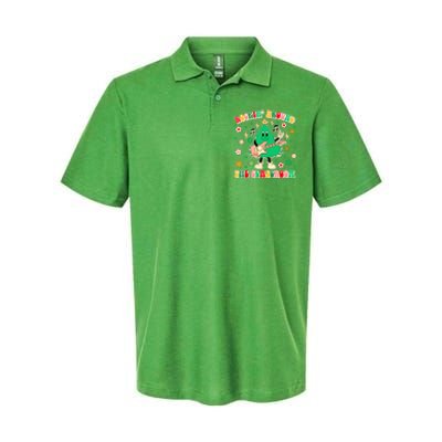 Teacher Christmas Vibes Rockin Around The Classroom Xmas Gift Softstyle Adult Sport Polo