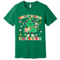 Teacher Christmas Vibes Rockin Around The Classroom Xmas Gift Premium T-Shirt