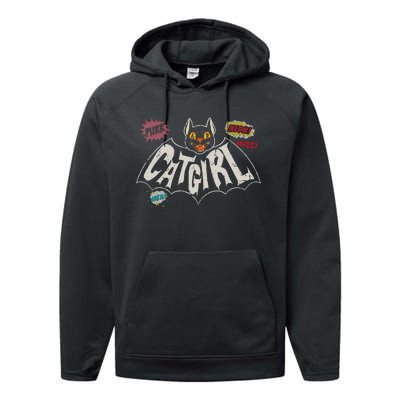 The Catgirl Vintage Performance Fleece Hoodie