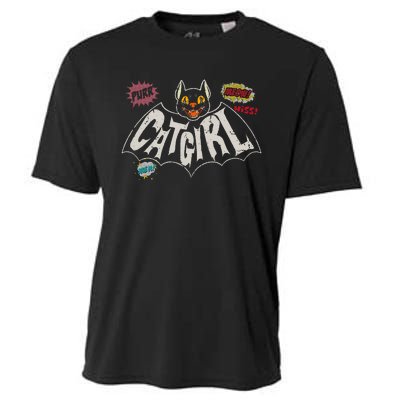 The Catgirl Vintage Cooling Performance Crew T-Shirt