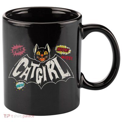 The Catgirl Vintage 11oz C Handle Ceramic Mug