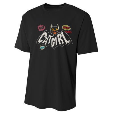 The Catgirl Vintage Performance Sprint T-Shirt