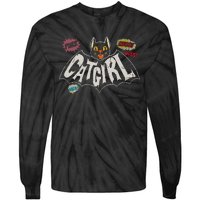 The Catgirl Vintage Tie-Dye Long Sleeve Shirt