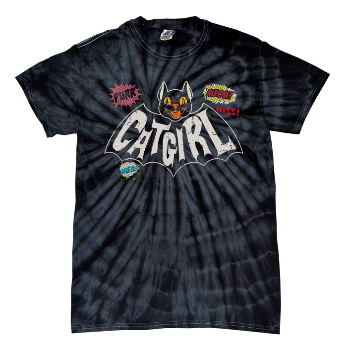 The Catgirl Vintage Tie-Dye T-Shirt