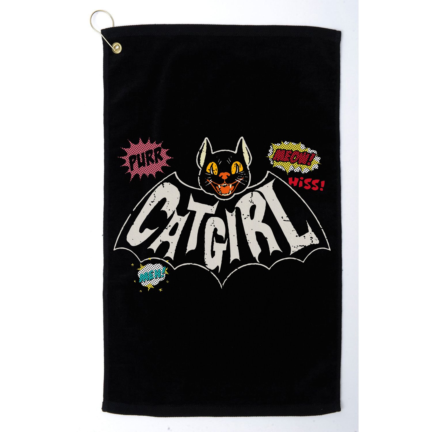 The Catgirl Vintage Golf Towel