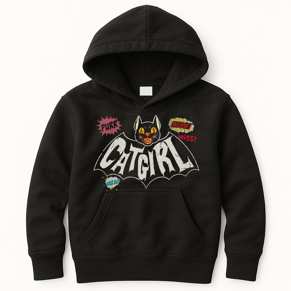 The Catgirl Vintage Kids Hoodie