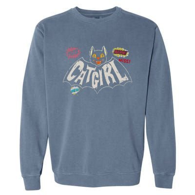 The Catgirl Vintage Garment-Dyed Sweatshirt