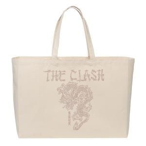 The C.L.A.S.H Vertical Chinese Dragon Cotton Canvas Jumbo Tote