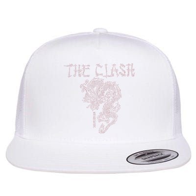 The C.L.A.S.H Vertical Chinese Dragon Flat Bill Trucker Hat