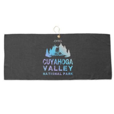 Treeline Cuyahoga Valley National Park Funny Gift Large Microfiber Waffle Golf Towel