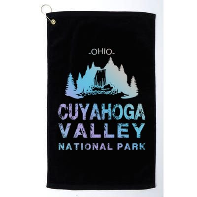 Treeline Cuyahoga Valley National Park Funny Gift Platinum Collection Golf Towel