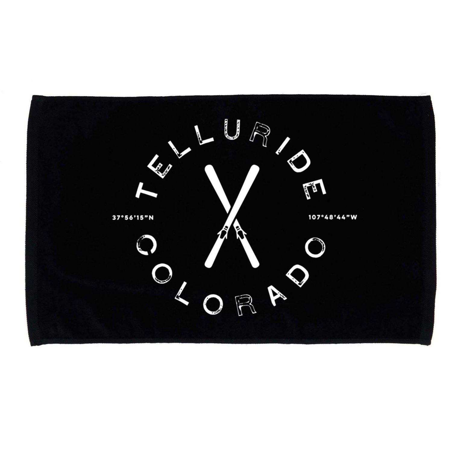 Telluride Co Vintage Graphic Skiing Gift Microfiber Hand Towel