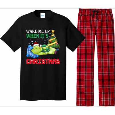 Turtle Christmas Wake Me Up When ItS Christmas Turtle Lover Gift Pajama Set