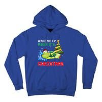 Turtle Christmas Wake Me Up When ItS Christmas Turtle Lover Gift Tall Hoodie