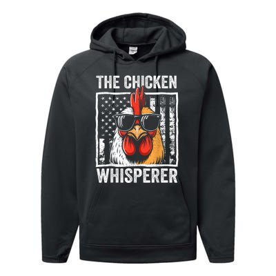 The Chicken Whisperer Farmer Animal Farm Funny Performance Fleece Hoodie