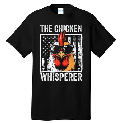 The Chicken Whisperer Farmer Animal Farm Funny Tall T-Shirt