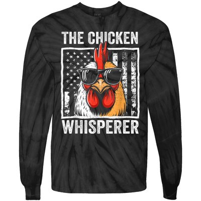 The Chicken Whisperer Farmer Animal Farm Funny Tie-Dye Long Sleeve Shirt