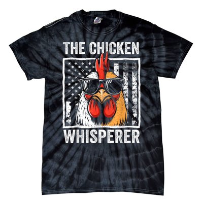 The Chicken Whisperer Farmer Animal Farm Funny Tie-Dye T-Shirt