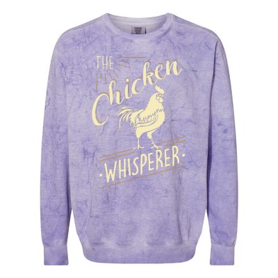 The Chicken Whisperer Funny Chicken Lover Farming Colorblast Crewneck Sweatshirt