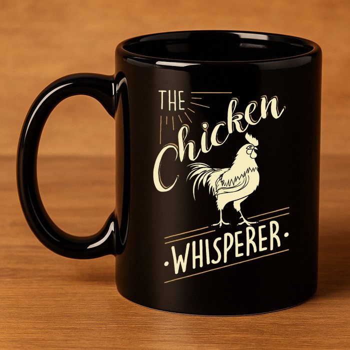 The Chicken Whisperer Funny Chicken Lover Farming 11oz C Handle Ceramic Mug