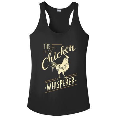 The Chicken Whisperer Funny Chicken Lover Farming Ladies PosiCharge Competitor Racerback Tank