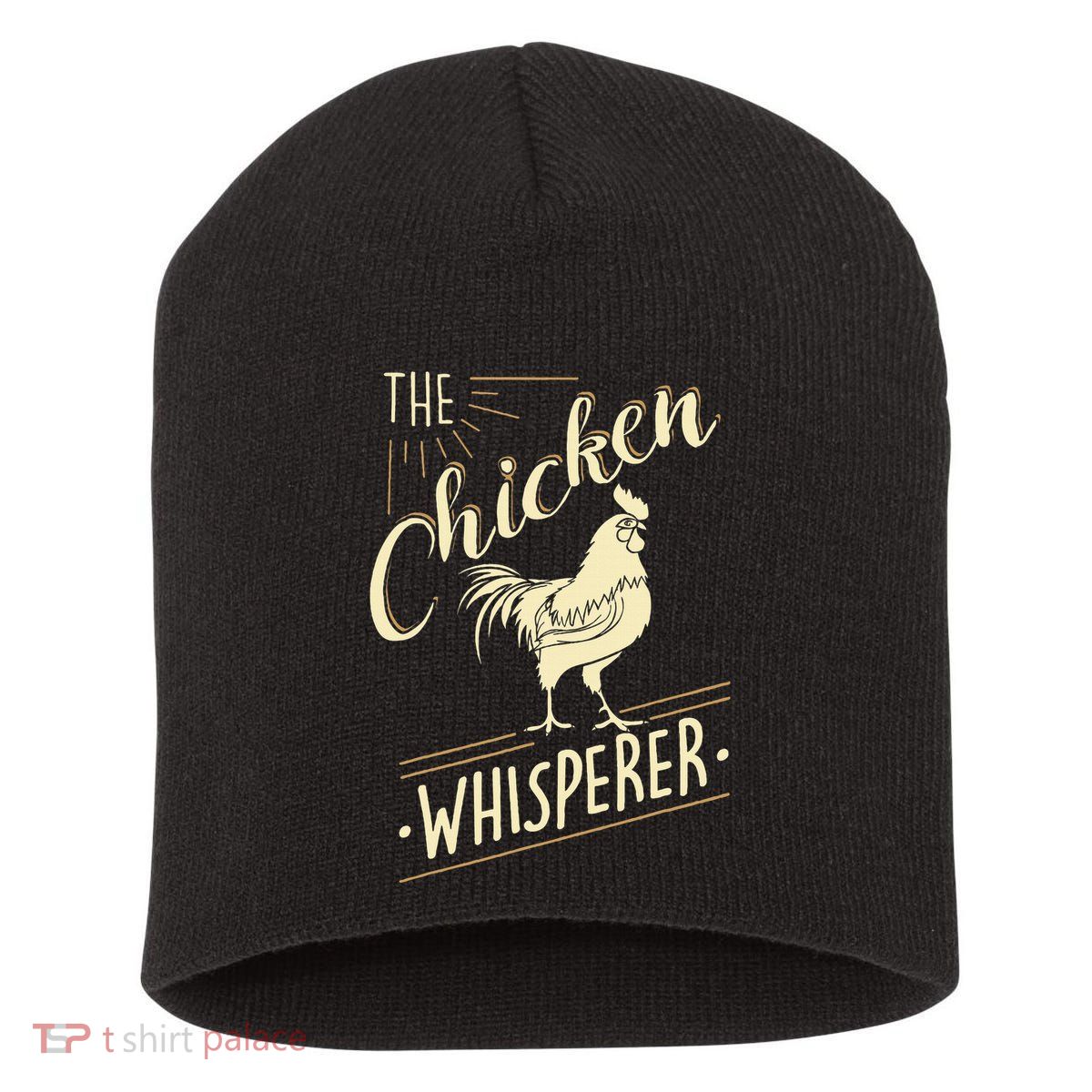 The Chicken Whisperer Funny Chicken Lover Farming Short Acrylic Beanie
