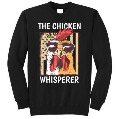 The Chicken Whisperer Farmer Animal Farm Funny Tall Sweatshirt