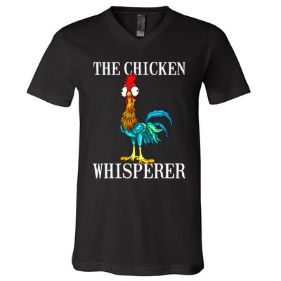 The Chicken Whisperer Costume Chicken Lover Gifts V-Neck T-Shirt