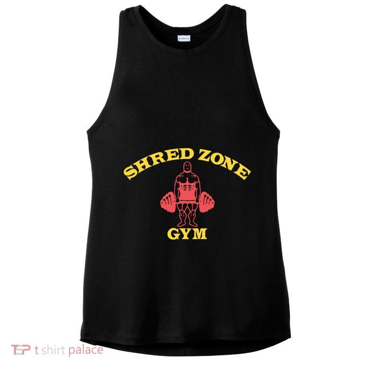 TimothéE Chalamet Wearing Shred Zone Gym Ladies PosiCharge Tri-Blend Wicking Tank
