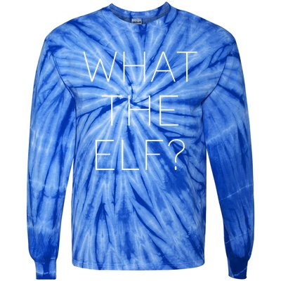 Trendy Christmas What The Elf Gift Tie-Dye Long Sleeve Shirt