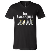 The Cockatiels Weiro Bird Quarrion Parrot Lover V-Neck T-Shirt