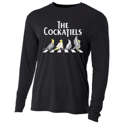 The Cockatiels Weiro Bird Quarrion Parrot Lover Cooling Performance Long Sleeve Crew