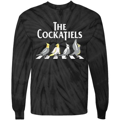 The Cockatiels Weiro Bird Quarrion Parrot Lover Tie-Dye Long Sleeve Shirt