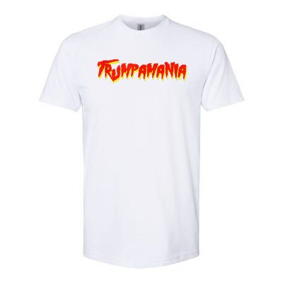 Trumpamania Convention Wrestling Meme Trumpamania Let Trumpamania Run Wild Softstyle CVC T-Shirt