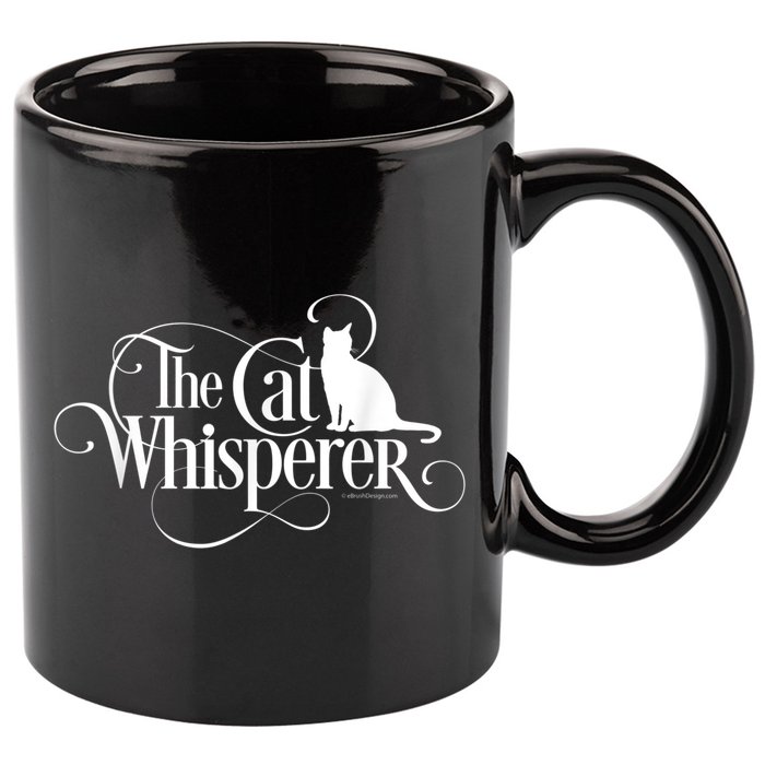 The Cat Whisperer Cat Lover 11oz C Handle Ceramic Mug
